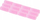 Rula flokësh Flat Velcro, 2.5 cm, set me 12 copë, rozë