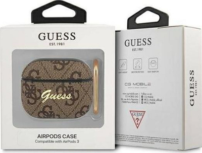 Mbrojtëse Guess Script Metal Collection për AirPods 3, e kaftë