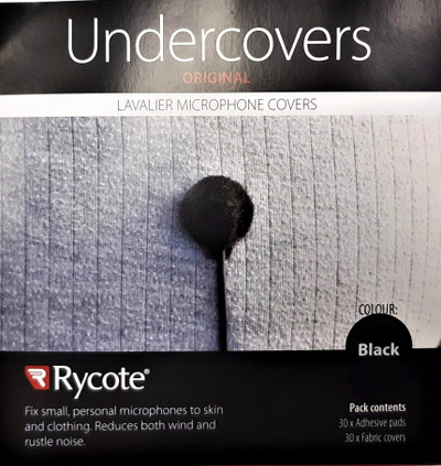 Aksesorë mikrofoni Rycote Undercovers, 30 Undercover, 30 Stickies, të zinj