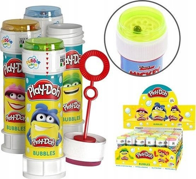 Flluska sapuni Play Doh Bubbles, 60ml, set me 36 copë, shumëngjyrëshe