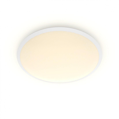 Plafonierë LED Philips MyLiving Cavanal, 2700K, IP44, e bardhë