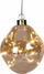 Декоративен топчест украс H&amp;S for Mondex Glass Ball, 10cm, ЛЕД, златен