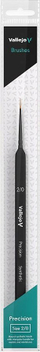 Furçë e hollë precize VJPB03020 Round No.2/0, fibra sintetike, dorezë trekëndore, kafe