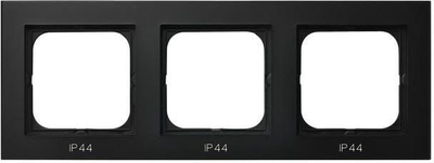 Kornizë trefishe Ospel Sonata RH-3R/33, për çelësa IP44, black metallic