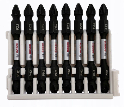 Set bitash Bosch Impact Control, 8 copë, PH2 PZ2, dyanshëm