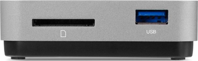 Dock udhëtimi OWC Travel Dock, USB C, 100W PD, i hirtë