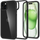 Këllëf telefoni Spigen Ultra Hybrid për iPhone 15 Plus, transparent, i zi matte