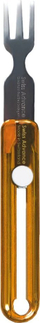 Pirun udhëtimi Swiss Advance Hippus F Fork, i palosshëm, çelik inox, transparent