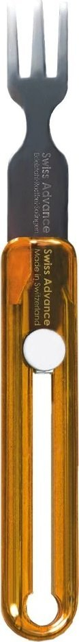 Pirun udhëtimi Swiss Advance Hippus F Fork, i palosshëm, çelik inox, transparent