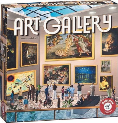 Lojë tavoline Art Gallery, strategjike, edukative, plot ngjyra