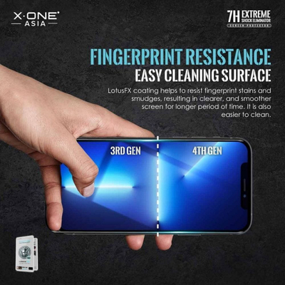 Mbrojtës ekrani X-One Extreme Shock Eliminator 4th Gen për iPhone 13 Pro Max, transparent