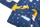 Shportë lodrash Sensillo Toy Basket Medium, 35x47 cm, motiv dhelpra, blu e errët