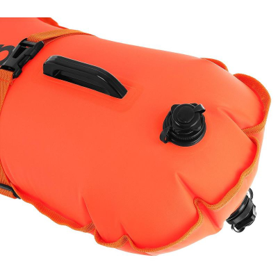 Bojë noti me ajër Enero Safety Buoy Dry Pocket, 72x36 cm, xhep që s’e merr uji, portokalli