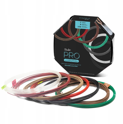 Set filamenti për stilolaps 3D 3Doodler PRO, 1.75mm, shumëngjyrësh