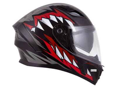Kaskë moto CASSIDA Orbit StriX 2026, integrale, me vizor dielli, e kuqe, gri, bardhë edhe e zezë