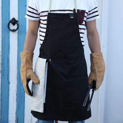 Doreza mbrojtëse Hoefats Tools Gloves, lëkurë dhe Kevlar, që i bëjnë ballë nxehtësisë