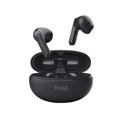 Dëgjuese Trust Yavi Bluetooth, të zeza
