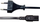 Kabllo rryme Manhattan Power Cable Audio, Euro në C7, 3m, e zezë