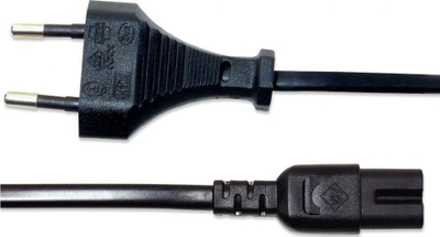 Kabllo rryme Manhattan Power Cable Audio, Euro në C7, 3m, e zezë