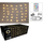 Dritare dekorative me LED, perde me 144 drita, 120×120cm, warm white, e bardhë e ngrohtë