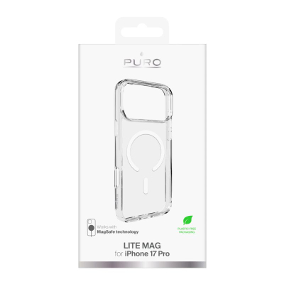 Mbulesë telefoni Puro PUIPC17P63LITEMAGTR për iPhone 17 Pro, me MagSafe, transparente