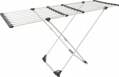 Tharëse rrobash teleskopike Elvira Steel 18 m, metal, e bardhë