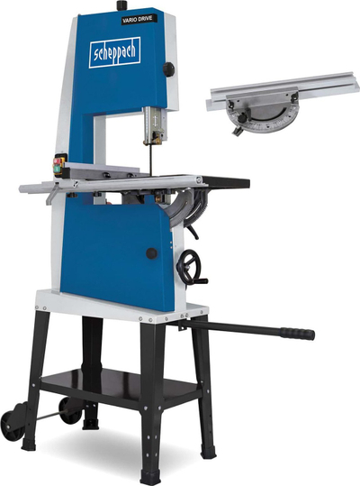 Sharrë me shirit Scheppach BASA3, 800W, 230–240V, blu