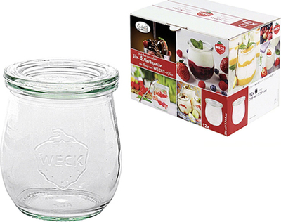 Set kavanozë qelqi Weck Tulip 671, 1/5 L, 12 copë, transparent