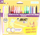 Markera me ngjyra BIC Pastels Kids Couleur, 18 ngjyra pastel, për kalamaj 5+ vjeç, shumëngjyrëshe