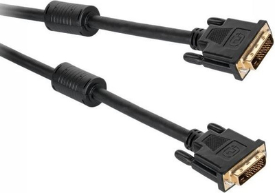 Kabllo DVI-D Single Link, 18+1 pin, 1.5m, e zezë
