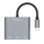 Hub USB C Wozinsky WHCH-01, PD 100W, HDMI 4K, gri