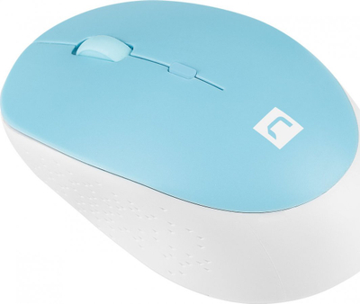 Maus Natec Harrier, wireless, Bluetooth, i bardhë dhe i kaltërt