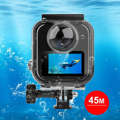 Kuti nënujore Puluz PU1098T për GoPro Max 2, rezistente deri 45m, transparente