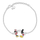 Byzylyk për vajza Disney Mickey and Minnie Mouse BS00044SL-55.CS, i argjendtë