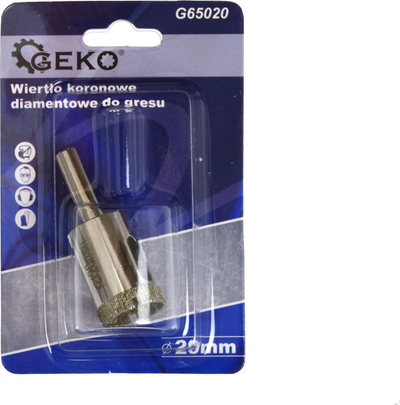 Фреза бртаморе GEKO Diamond Core, 20 mm, за камен и мермер