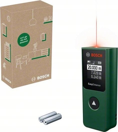 Matës distance me lazer Bosch EasyDistance 20, 20m, matje me një buton, i gjelbër