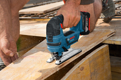 Sharrë orbitale me bateri Bosch Professional GST 18V-LI B, 18V, SDS, blu
