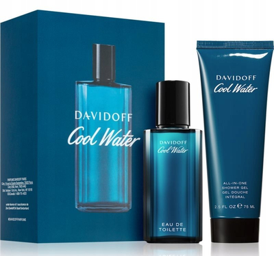 Сет парфем за мажи Давидоф Кул Водер, EDT 40ml, гел за туширање 75ml, сина