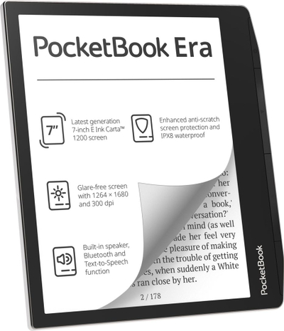 Електронски читач PocketBook Era PB700-U-16-WW-B, 7", 16GB, сива