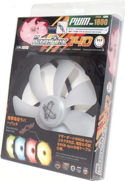Ftohës Scythe Kaze Flex RGB PWM 1800rpm, 140 mm