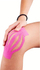 Shirit kinezio Gymstick Kinesiotape, elastik, që ngjitet vetë, rozë