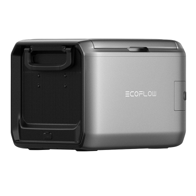 Frigorifer portativ EcoFlow Glacier, 55L, bateri 298Wh, gri