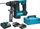 Çekiç-spirale me bateri Makita DHR171RTJ, 18V, 2x 5.0Ah, blu