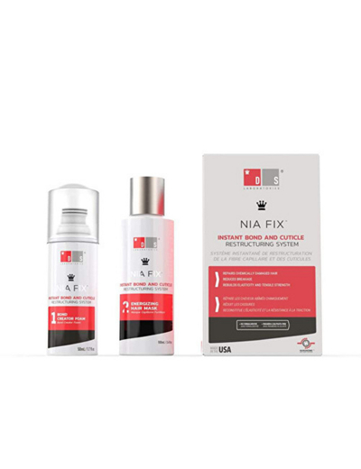 Set për flokë DS Laboratories Nia Fix - shkumë Bond Creater 50 ml + maskë për flokë Energizer 100 ml