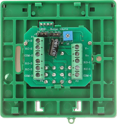 Buton emergjent dere Yotogi APWK LED, sinjal optik dhe akustik, jeshile e kuqe