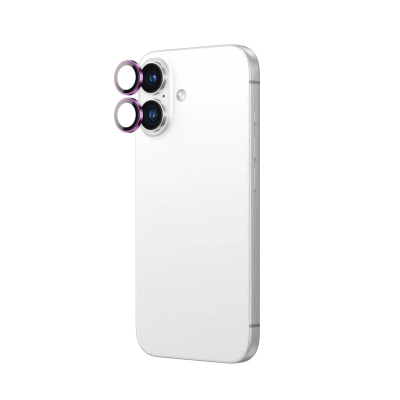 Заштита за камера Amazingthing AR Aluminum, стакло 2 леќи 9H, за iPhone 16 16 Plus, розова