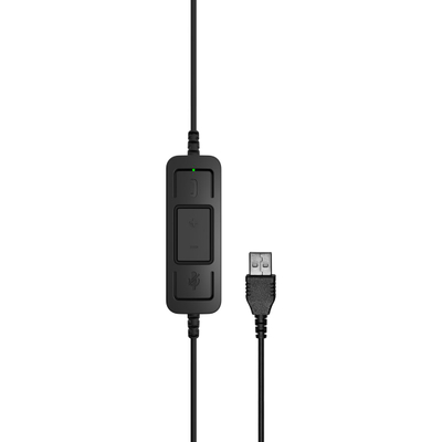 Kufje EPOS SC 30 USB ML, me kabllo, të zeza
