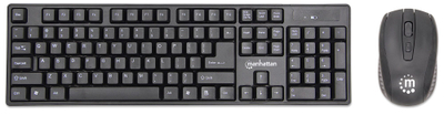 Set tastierë+maus Manhattan 178990, wireless, e zezë