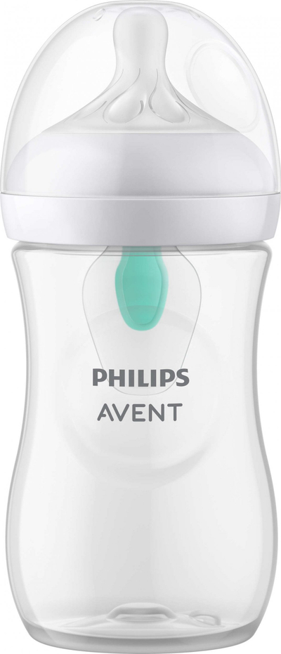 Biberon Philips Avent Responsive AirFree SCY673/01, 260 ml, pa BPA, transparent