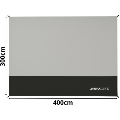 Dysheme çadre Enero Camp, 395x295 cm, poliester, gri